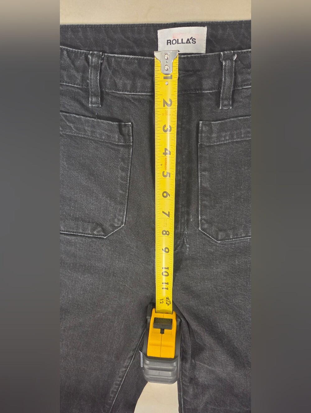 Rolla’s Sailor Wide Leg Jeans 30 Black High Rise 70s Indie Grunge Streetwear - Picture 9 of 10